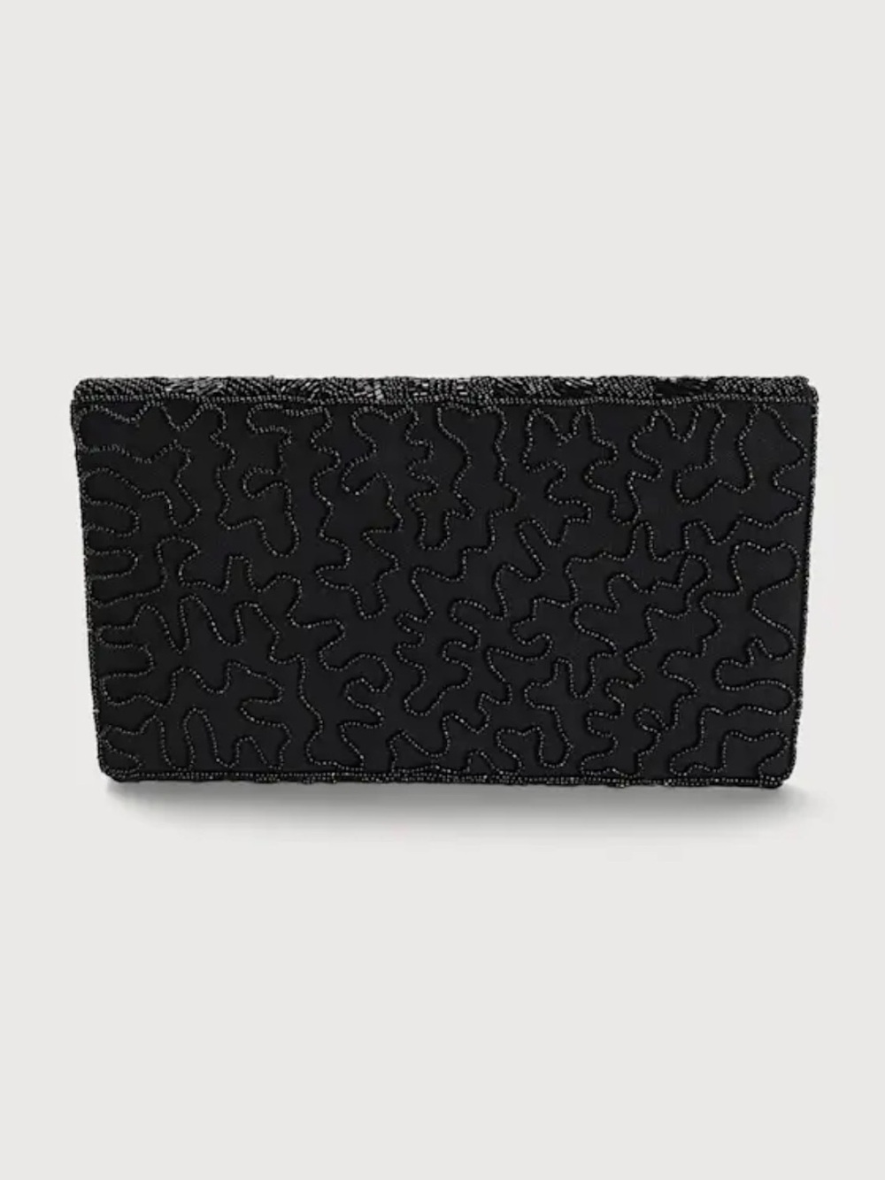Lulus Black Beaded Clutch - Picture 3 of 10